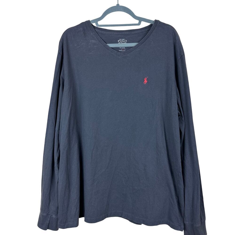 Polo Ralph Lauren Men Long Sleeve Shirt XL Gorpcore Workwear Thermal Grunge Pony